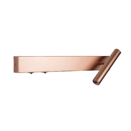 BRILAGI - Aplique de parede direcionável LED ARLIX LED/3W/230V + LED/7W, acabamento bronze, IRC 90