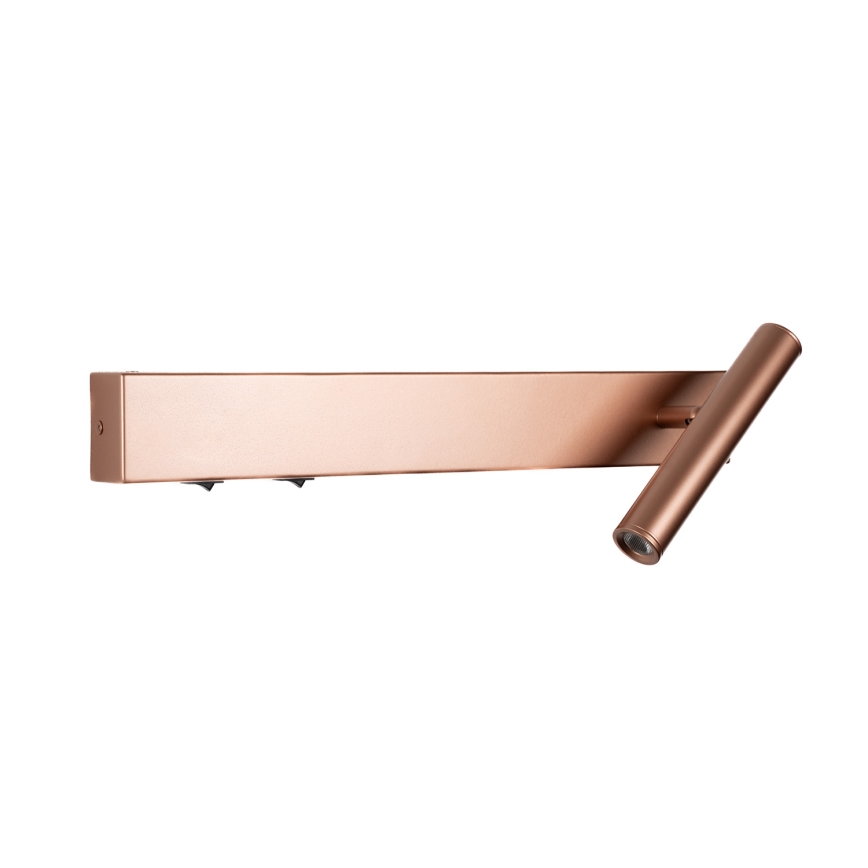 BRILAGI - Aplique de parede direcionável LED ARLIX LED/3W/230V + LED/7W, acabamento bronze, IRC 90