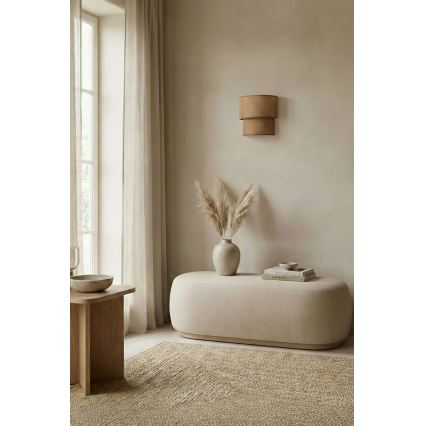 Brilagi - Aplique de Parede LED BOHO ECO 1xE27/10W/230V bege