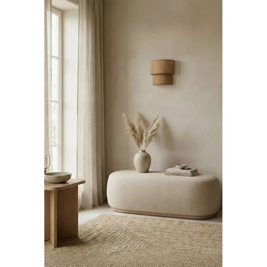 Brilagi - Aplique de Parede LED BOHO ECO 1xE27/10W/230V bege