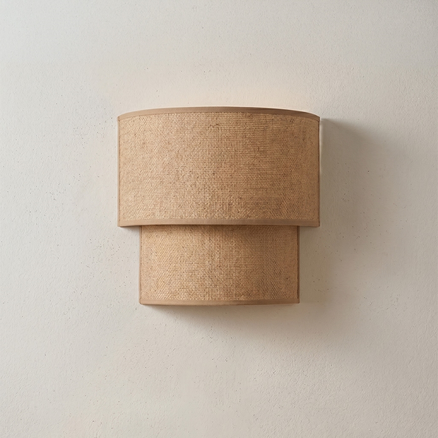 Brilagi - Aplique de Parede LED BOHO ECO 1xE27/10W/230V bege