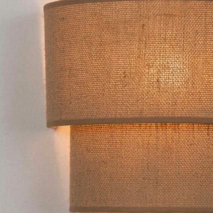 Brilagi - Aplique de Parede LED BOHO ECO 1xE27/10W/230V bege