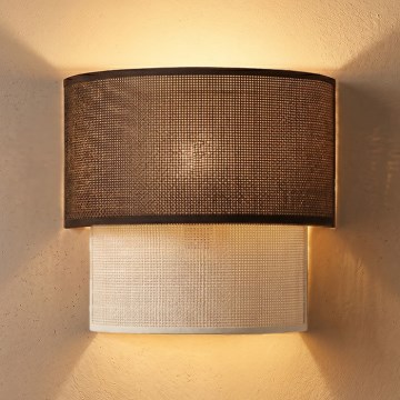 Brilagi - Aplique de parede LED BOHO ECO 1xE27/10W/230V castanho/creme
