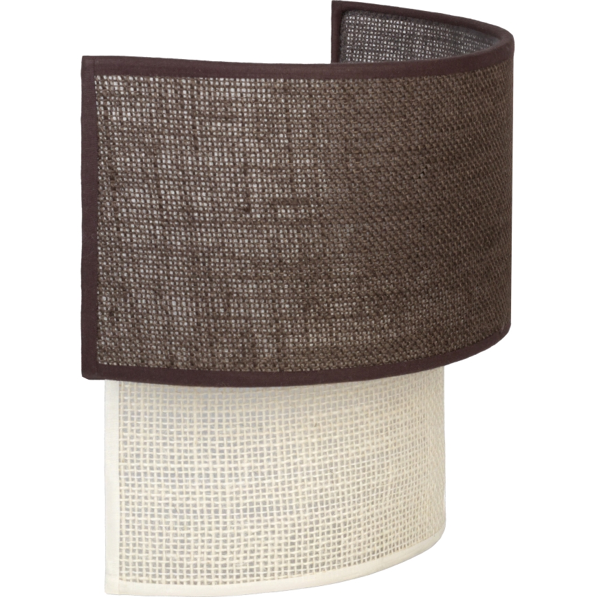 Brilagi - Aplique de parede LED BOHO ECO 1xE27/10W/230V castanho/creme