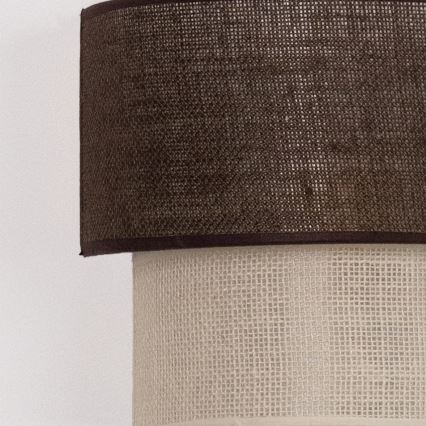 Brilagi - Aplique de parede LED BOHO ECO 1xE27/10W/230V castanho/creme
