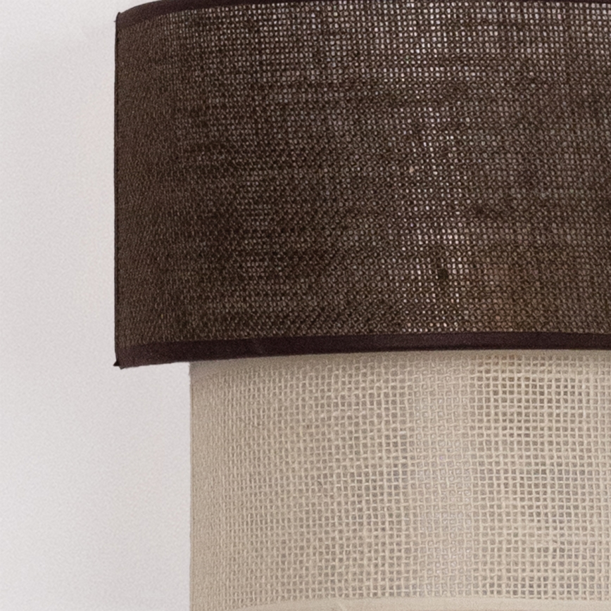 Brilagi - Aplique de parede LED BOHO ECO 1xE27/10W/230V castanho/creme