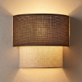 Brilagi - Aplique de parede LED BOHO ECO 1xE27/10W/230V castanho/creme