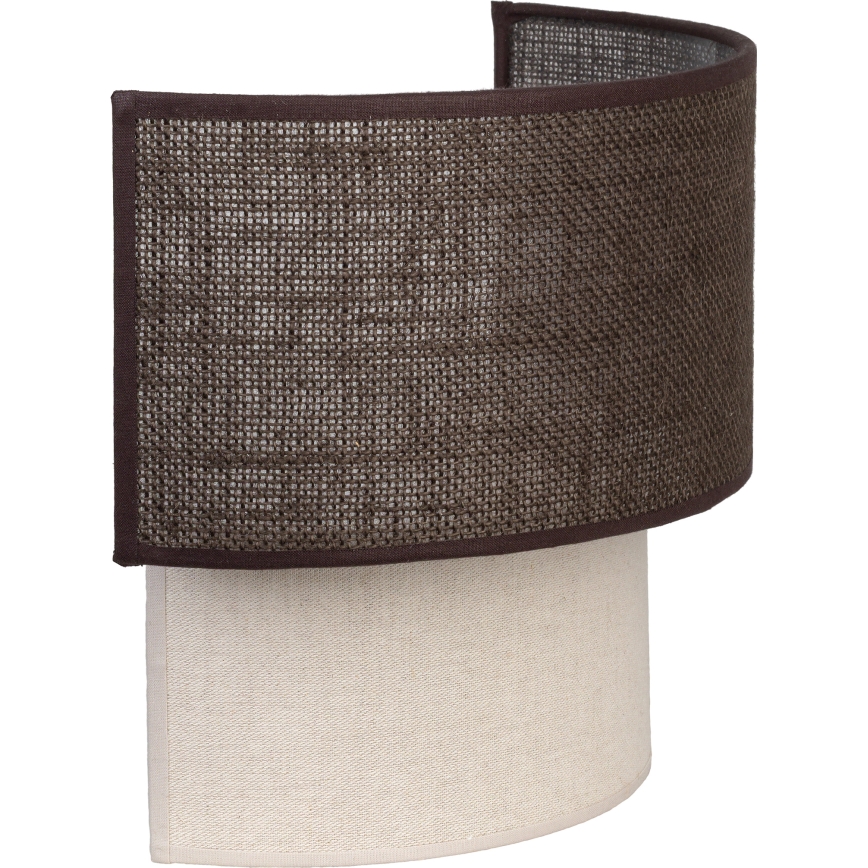 Brilagi - Aplique de parede LED BOHO ECO 1xE27/10W/230V castanho/creme