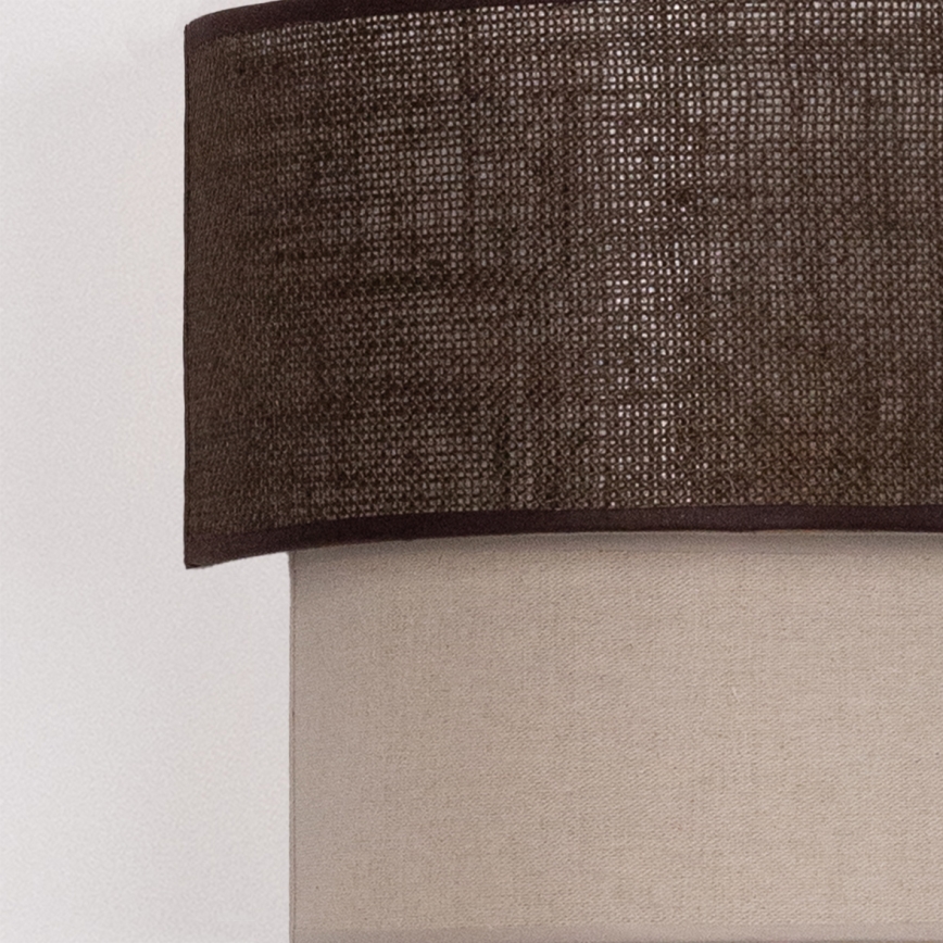 Brilagi - Aplique de parede LED BOHO ECO 1xE27/10W/230V castanho/creme