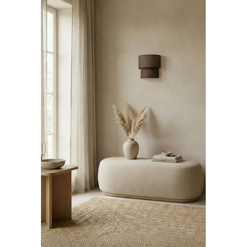 Brilagi - Aplique de Parede LED BOHO ECO 1xE27/10W/230V castanho