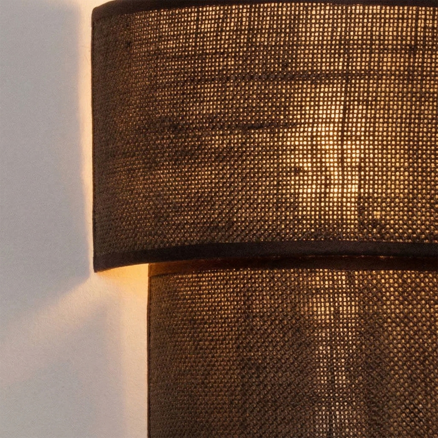 Brilagi - Aplique de Parede LED BOHO ECO 1xE27/10W/230V castanho