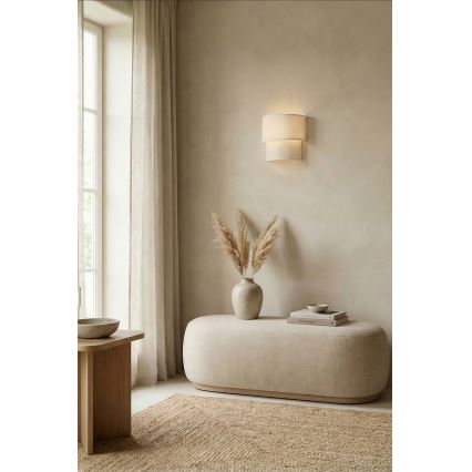 Brilagi - Aplique de parede LED BOHO ECO 1xE27/10W/230V cor creme
