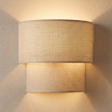 Brilagi - Aplique de parede LED BOHO ECO 1xE27/10W/230V creme