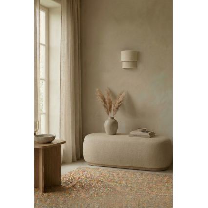 Brilagi - Aplique de parede LED BOHO ECO 1xE27/10W/230V creme