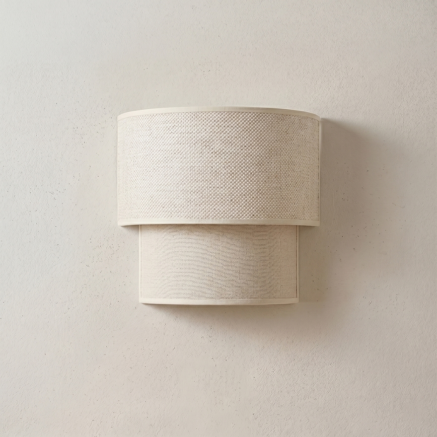 Brilagi - Aplique de parede LED BOHO ECO 1xE27/10W/230V creme