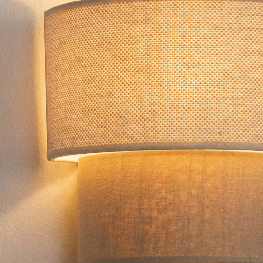 Brilagi - Aplique de parede LED BOHO ECO 1xE27/10W/230V creme