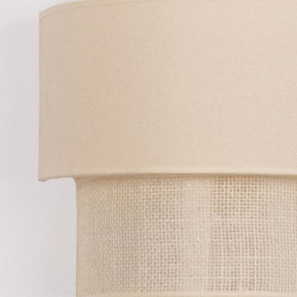 Brilagi - Aplique de parede LED BOHO ECO 1xE27/10W/230V creme