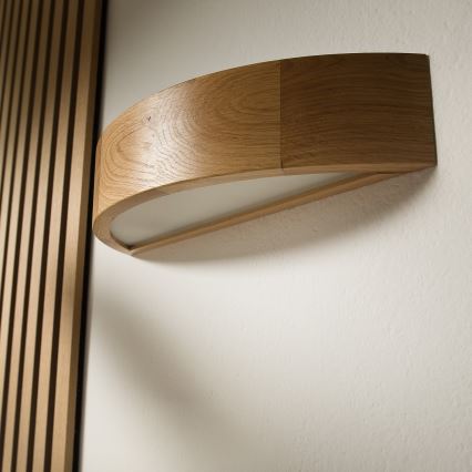 Brilagi - Aplique de parede LED CARVALHO 1xE27/15W/230V em carvalho