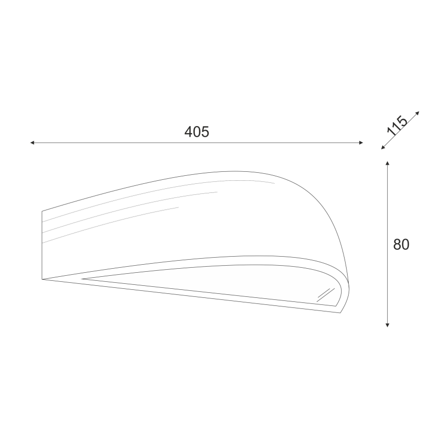 Brilagi - Aplique de parede LED CARVALHO 1xE27/15W/230V em carvalho
