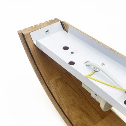 Brilagi - Aplique de parede LED CARVALHO MODERNO 1xE27/60W/230V carvalho
