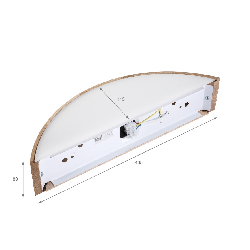 Brilagi - Aplique de parede LED CARVALHO MODERNO 1xE27/60W/230V carvalho