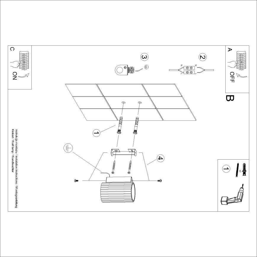 Brilagi - Aplique de parede LED CRESTO 1x GU10/10W/230V 10 cm creme