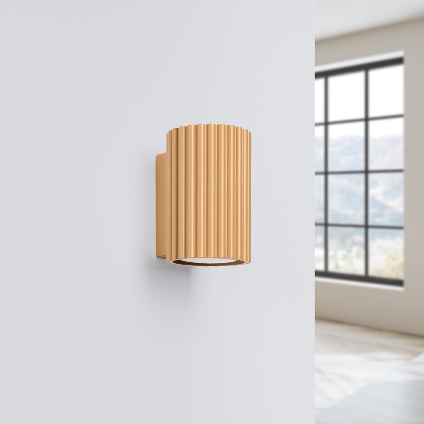 Brilagi - Aplique de parede LED CRESTO 1xGU10/10W/230V 10 cm dourado