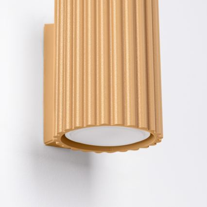 Brilagi - Aplique de parede LED CRESTO 1xGU10/10W/230V 10 cm dourado