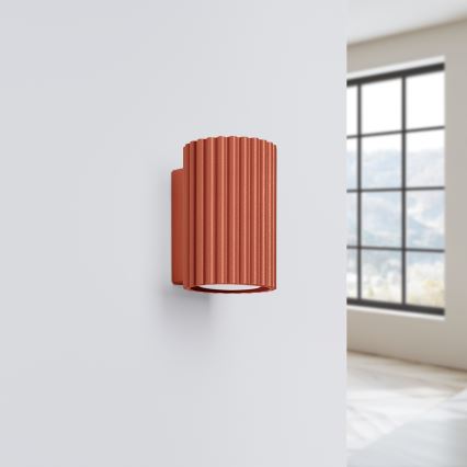 BRILAGI - Aplique de parede LED CRESTO 1xGU10/10W/230V 10 cm laranja