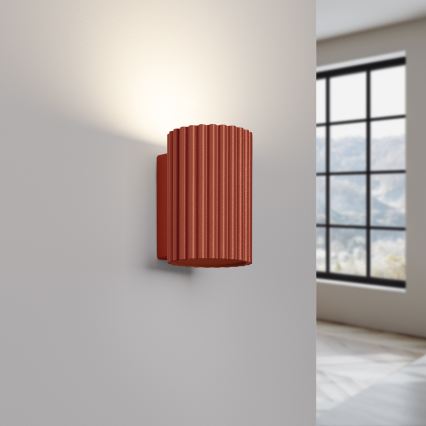 BRILAGI - Aplique de parede LED CRESTO 1xGU10/10W/230V 10 cm laranja