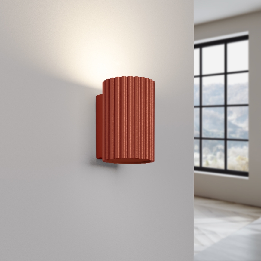 BRILAGI - Aplique de parede LED CRESTO 1xGU10/10W/230V 10 cm laranja