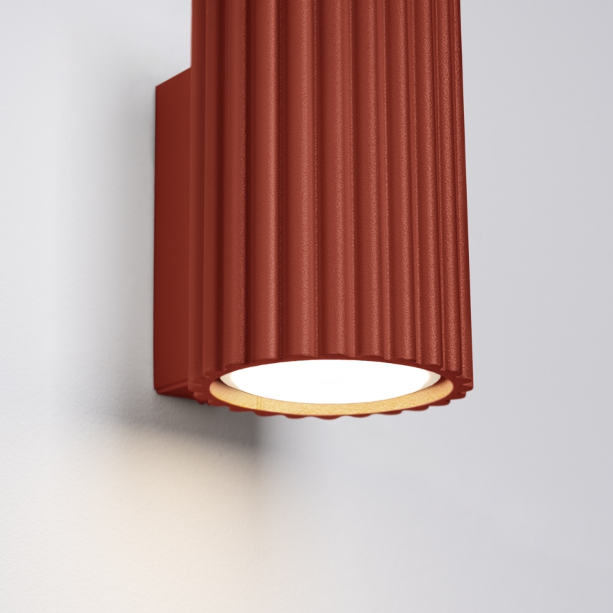 BRILAGI - Aplique de parede LED CRESTO 1xGU10/10W/230V 10 cm laranja