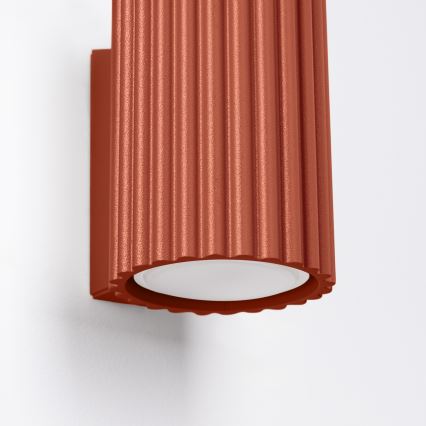 BRILAGI - Aplique de parede LED CRESTO 1xGU10/10W/230V 10 cm laranja