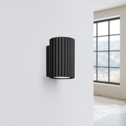 Brilagi - Aplique de parede LED CRESTO 1xGU10/10W/230V 10 cm preto