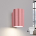 Brilagi - Aplique de parede LED CRESTO 1xGU10/10W/230V 10 cm rosa