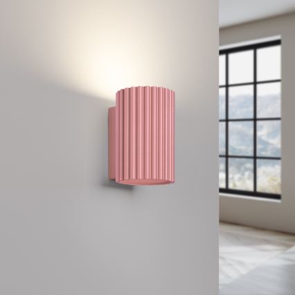 Brilagi - Aplique de parede LED CRESTO 1xGU10/10W/230V 10 cm rosa