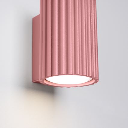 Brilagi - Aplique de parede LED CRESTO 1xGU10/10W/230V 10 cm rosa
