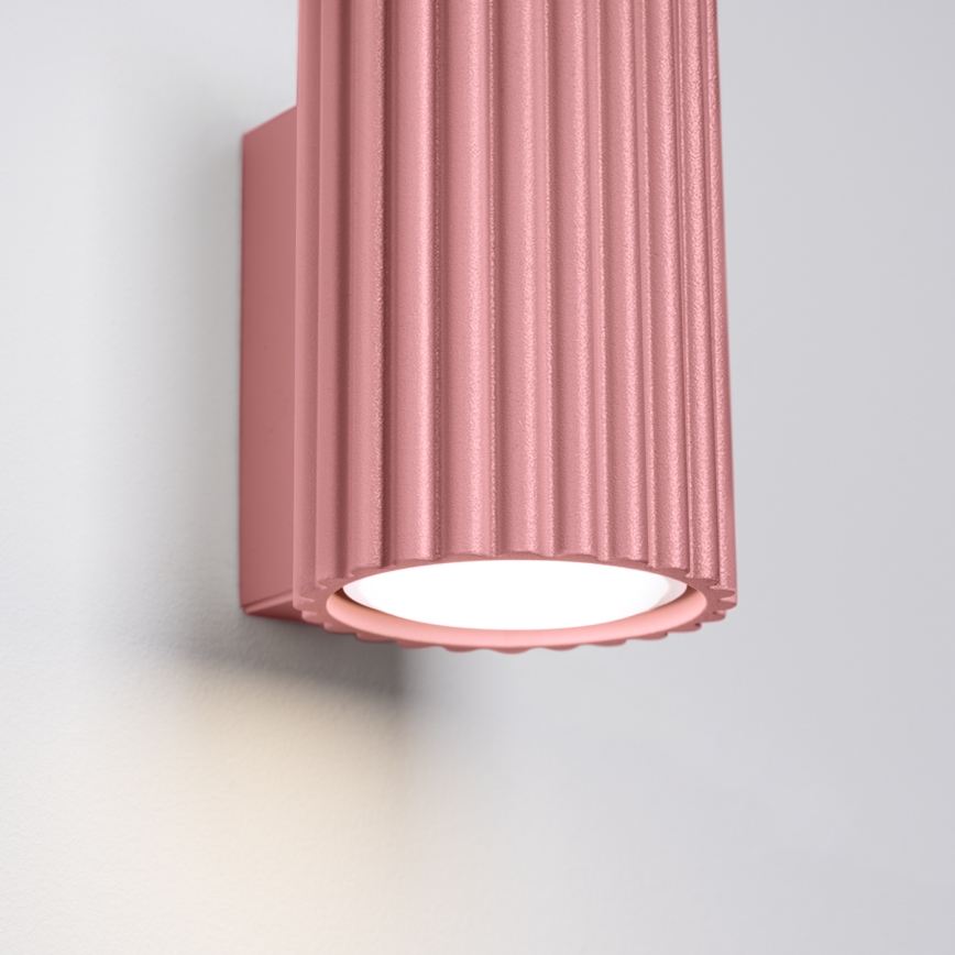 Brilagi - Aplique de parede LED CRESTO 1xGU10/10W/230V 10 cm rosa