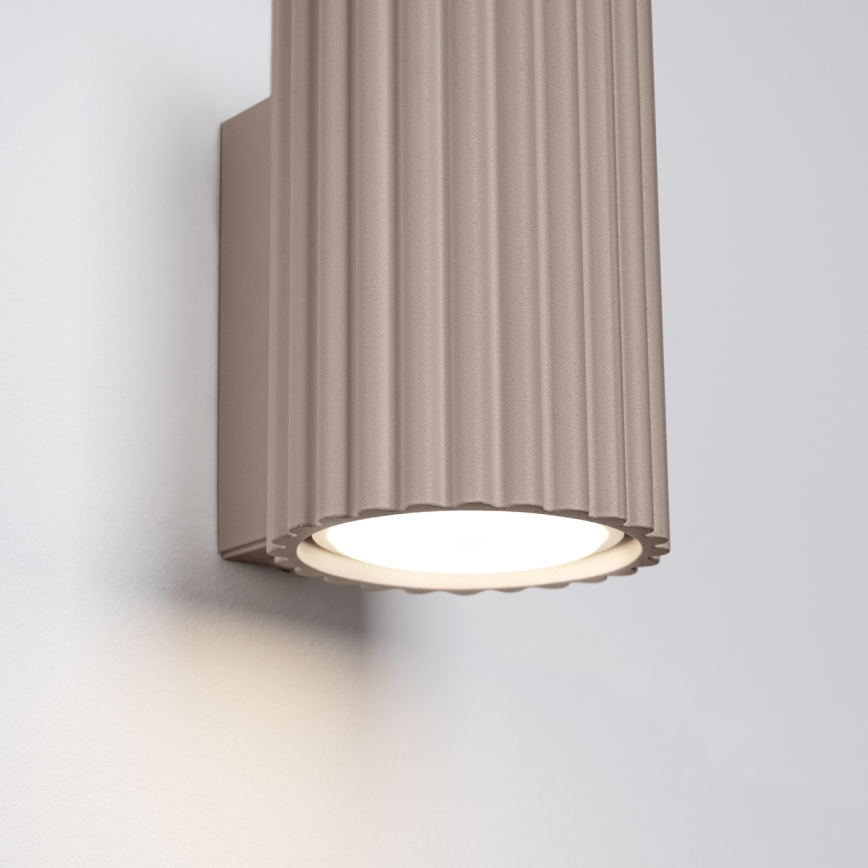 Brilagi - Aplique de parede LED CRESTO 1xGU10/10W/230V 10 cm taupe