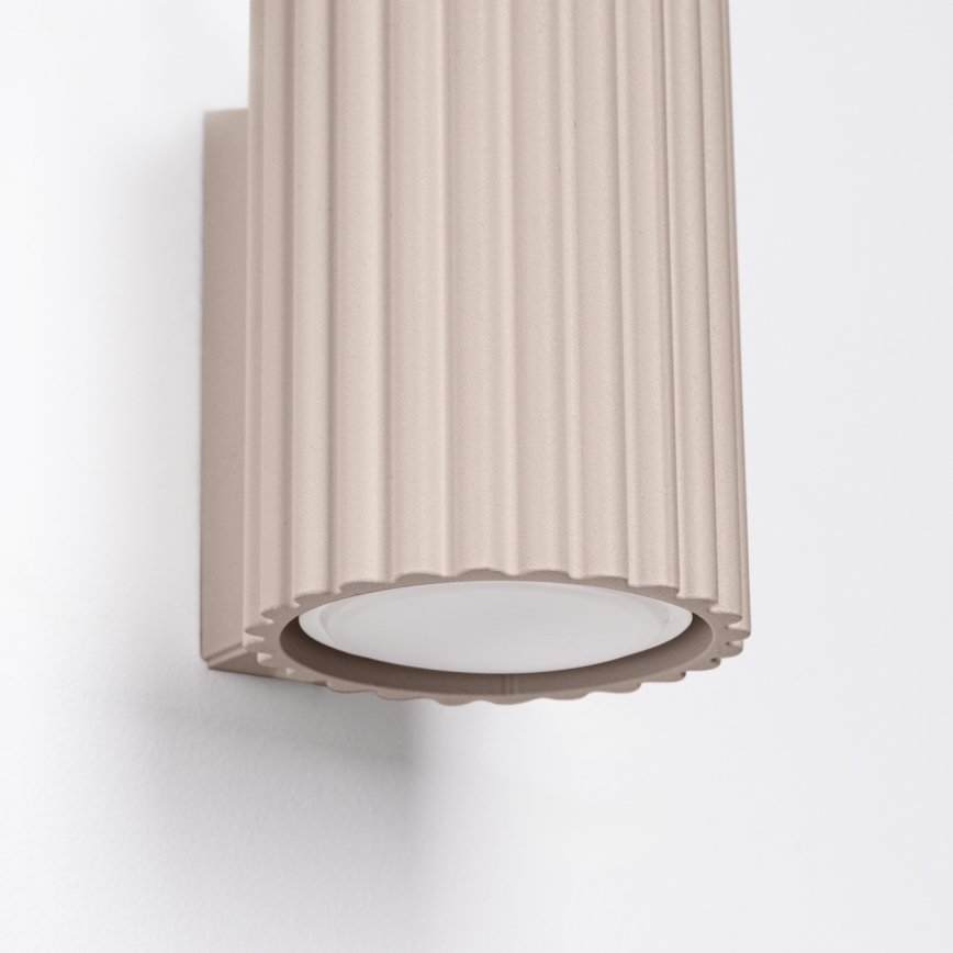 Brilagi - Aplique de parede LED CRESTO 1xGU10/10W/230V 10 cm taupe
