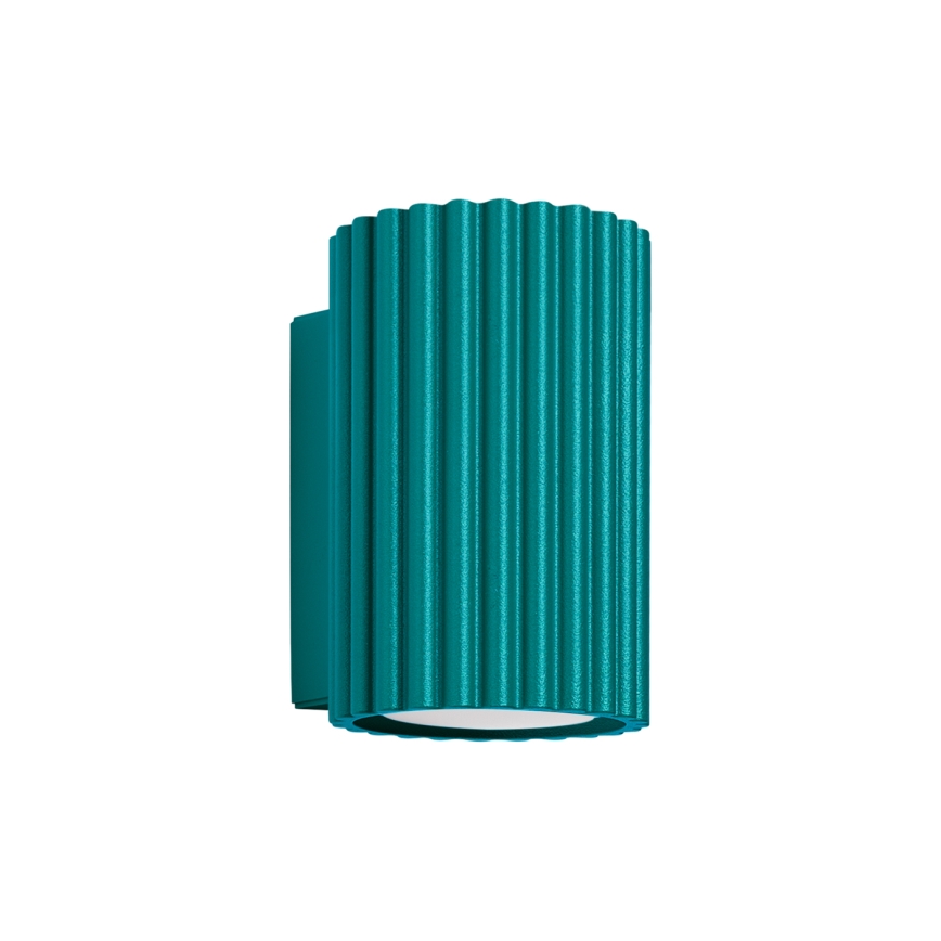 Brilagi - Aplique de parede LED CRESTO 1xGU10/10W/230V 10 cm turquesa