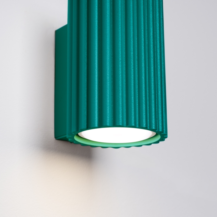 Brilagi - Aplique de parede LED CRESTO 1xGU10/10W/230V 10 cm turquesa