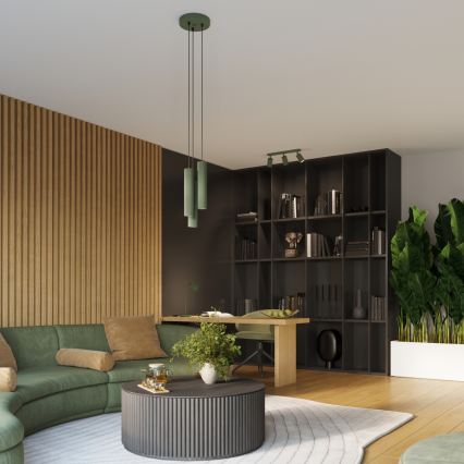 Brilagi - Aplique de parede LED CRESTO 1xGU10/10W/230V 10 cm verde