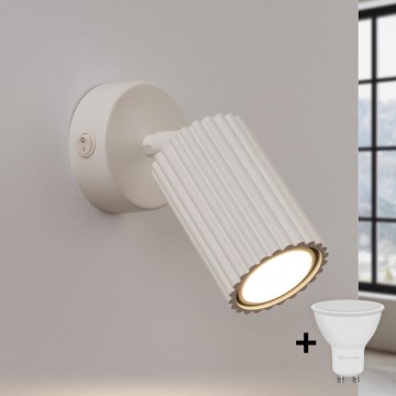 Brilagi - Aplique de parede LED CRESTO 1xGU10/10W/230V cor creme