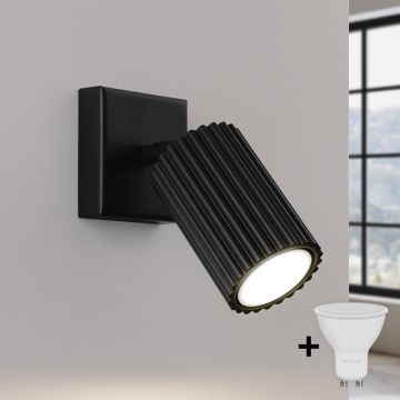 Brilagi - Aplique de parede LED CRESTO 1xGU10/10W/230V preto