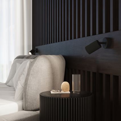 Brilagi - Aplique de parede LED CRESTO 1xGU10/10W/230V preto