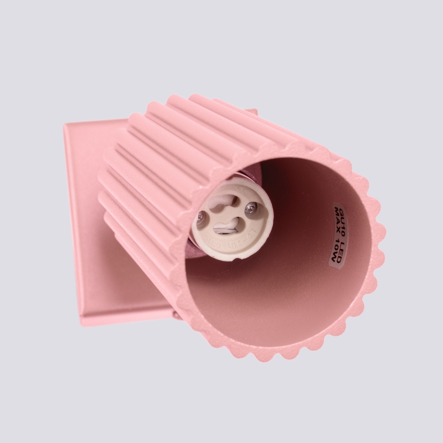 Brilagi - Aplique de parede LED CRESTO 1xGU10/10W/230V rosa