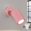 Brilagi - Aplique de parede LED CRESTO 1xGU10/10W/230V rosa