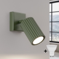 Brilagi - Aplique de parede LED CRESTO 1xGU10/10W/230V verde