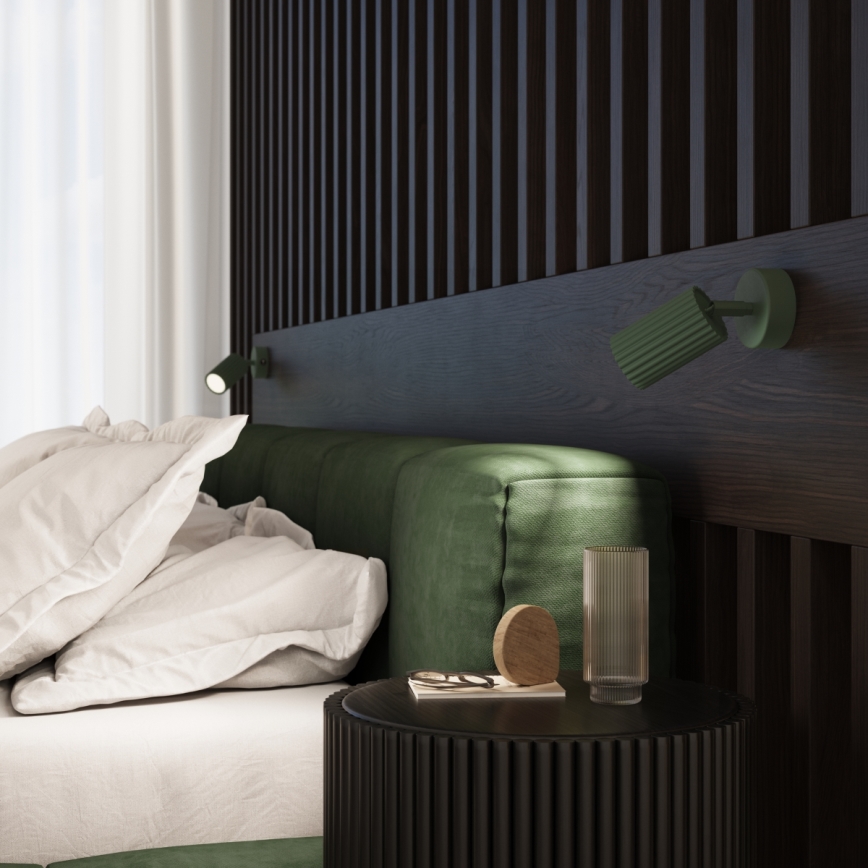 Brilagi - Aplique de parede LED CRESTO 1xGU10/10W/230V verde